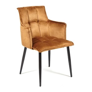 Обеденный стул SASKIA (mod. 8283) 55х61х85 коричневый (G-062-61)/черный в Ульяновске