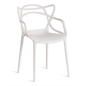 Обеденный стул Cat Chair (mod.028) пластик, 54,5*56*84 белый арт.19623 в Ульяновске