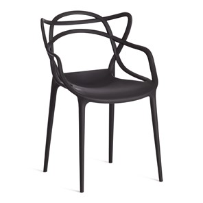 Стул обеденный Cat Chair (mod.028) пластик, 54,5*56*84 черный, арт.19627 в Ульяновске