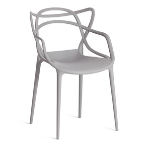 Стул кухонный Cat Chair (mod.028) пластик, 54,5*56*84 серый, арт.13276 в Ульяновске