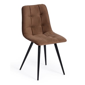 Обеденный стул CHILLY (mod. 7095-1) 45х53х88 коричневый barkhat 12/черный арт.17241 в Ульяновске