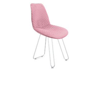 Обеденный стул SHT-ST29-С22 / SHT-S106 (розовый зефир/хром лак) в Ульяновске