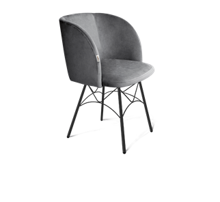 Обеденный стул SHT-ST33 / SHT-S107 (угольно-серый/черный муар) в Ульяновске