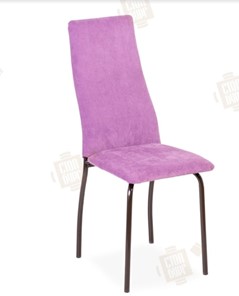 Обеденный стул Волна, каркас металл коричневый, инфинити фиолетовый в Ульяновске