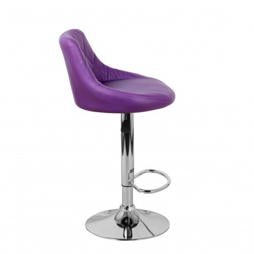 Барный стул Комфорт с мягкой спинкой WX-2396 экокожа фиолетовый в Ульяновске - изображение 3