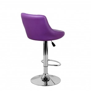 Барный стул Комфорт с мягкой спинкой WX-2396 экокожа фиолетовый в Ульяновске - предосмотр 4