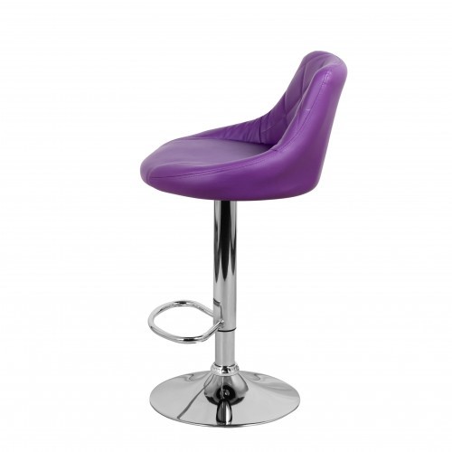Барный стул Комфорт с мягкой спинкой WX-2396 экокожа фиолетовый в Ульяновске - изображение 7