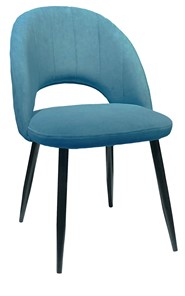 Кухонный стул 217 V16 голубой/черный в Ульяновске