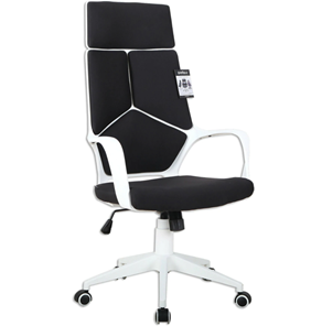 Компьютерное кресло Brabix Premium Prime EX-515 (пластик белый, ткань, черное) 531812 в Ульяновске