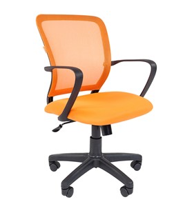 Офисное кресло CHAIRMAN 698 black TW, ткань, цвет оранжевый в Ульяновске