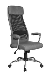 Кресло компьютерное Riva Chair 8206 HX (Серый/черный) в Ульяновске