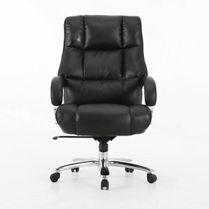 Офисное кресло Brabix Premium Bomer HD-007 (рециклированная кожа, хром, черное) 531939 в Ульяновске - предосмотр