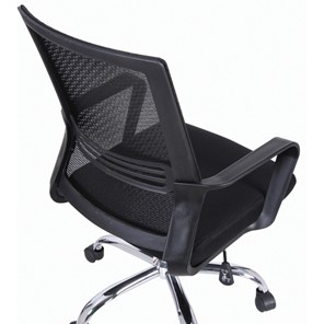 Кресло компьютерное Brabix Daily MG-317 (с подлокотниками, хром, черное) 531833 в Ульяновске - предосмотр 8