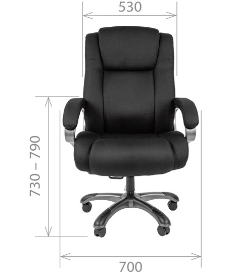 Компьютерное кресло CHAIRMAN 410 Акриловая ткань SX Черный в Ульяновске - изображение 1