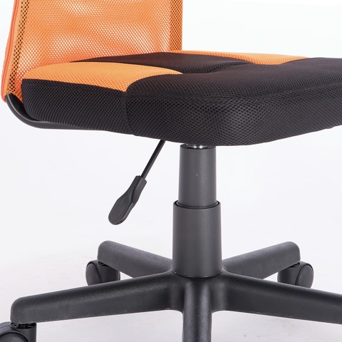 Компьютерное кресло Brabix Smart MG-313 (без подлокотников, комбинированное, черное/оранжевое) 531844 в Ульяновске - изображение 7