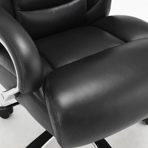 Кресло Brabix Premium Pride HD-100 (натуральная кожа, черное) 531940 в Ульяновске - изображение 5