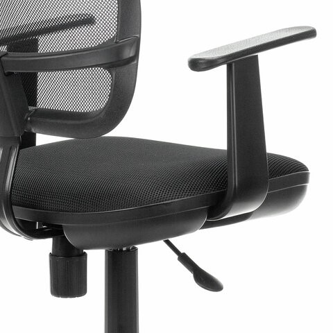 Офисное кресло Brabix Drive MG-350 (с подлокотниками, сетка, черное) 532082 в Ульяновске - изображение 5