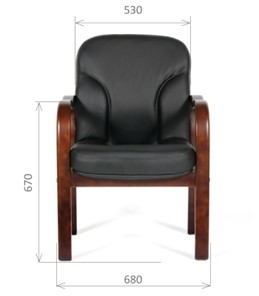 Офисное кресло CHAIRMAN 658 Натуральная кожа черный в Ульяновске - предосмотр 1