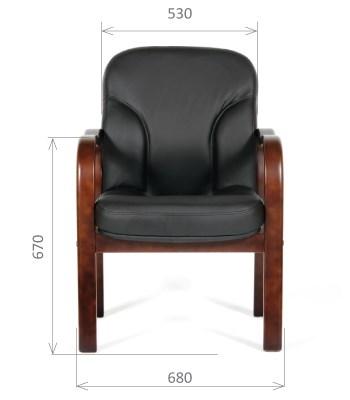 Офисное кресло CHAIRMAN 658 Натуральная кожа черный в Ульяновске - изображение 1