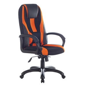 Компьютерное кресло Brabix Premium Rapid GM-102 (экокожа/ткань, черно/оранжевое) 532420 в Ульяновске - предосмотр 3