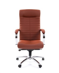 Офисное кресло CHAIRMAN 480 Экокожа Terra 111 (коричневая) в Ульяновске - предосмотр 1