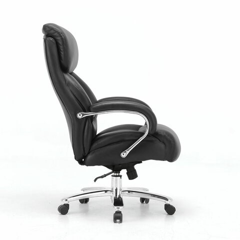 Кресло Brabix Premium Pride HD-100 (натуральная кожа, черное) 531940 в Ульяновске - изображение 1