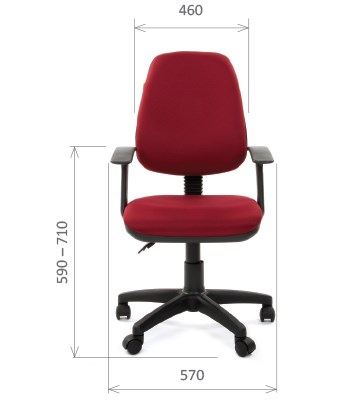 Кресло CHAIRMAN 661 Ткань стандарт 15-11 красная в Ульяновске - изображение 1