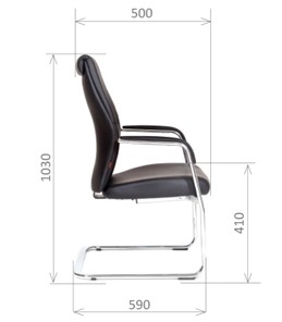 Офисное кресло CHAIRMAN Vista V Экокожа премиум черная в Ульяновске - предосмотр 2