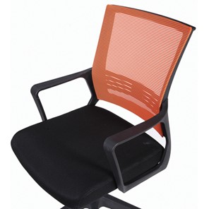 Кресло Brabix Balance MG-320 (с подлокотниками, комбинированное черное/оранжевое) 531832 в Ульяновске - предосмотр 5