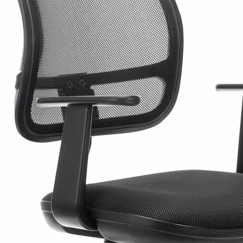 Офисное кресло Brabix Drive MG-350 (с подлокотниками, сетка, черное) 532082 в Ульяновске - изображение 4