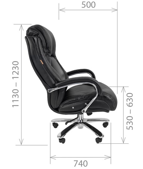 Офисное кресло CHAIRMAN 402, черный в Ульяновске - изображение 2