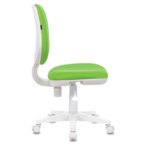 Офисное кресло Brabix Fancy MG-201W (без подлокотников, пластик белый, салатовое) 532414 в Ульяновске - предосмотр 2