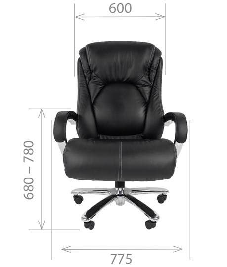 Офисное кресло CHAIRMAN 402, черный в Ульяновске - изображение 1