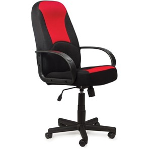Кресло компьютерное BRABIX "City EX-512", ткань черная/красная, TW, 531408 в Ульяновске
