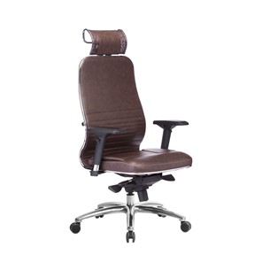 Кресло офисное Метта Samurai KL-3.04, темно-коричневый в Ульяновске