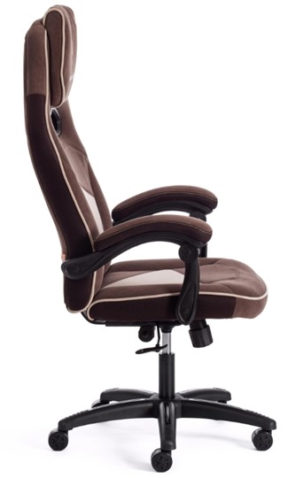 Компьютерное кресло ARENA флок , коричневый/бежевый, 6/7 арт.14130 в Ульяновске - изображение 1