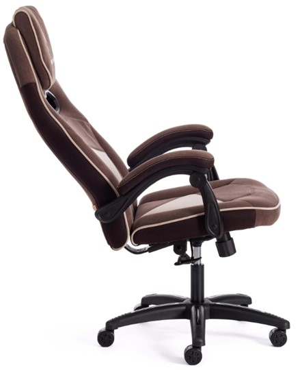 Компьютерное кресло ARENA флок , коричневый/бежевый, 6/7 арт.14130 в Ульяновске - изображение 3