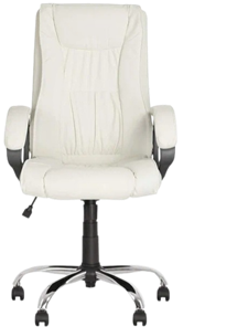 Офисное кресло ELLY (CHR68) экокожа ECO-50, белая в Ульяновске