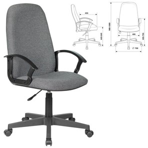 Офисное кресло Brabix Element EX-289 (ткань, серое) 532093 в Ульяновске - предосмотр 8