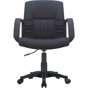 Кресло компьютерное BRABIX "Hit MG-300", с подлокотниками, экокожа, черное, 530864 в Ульяновске - предосмотр 3