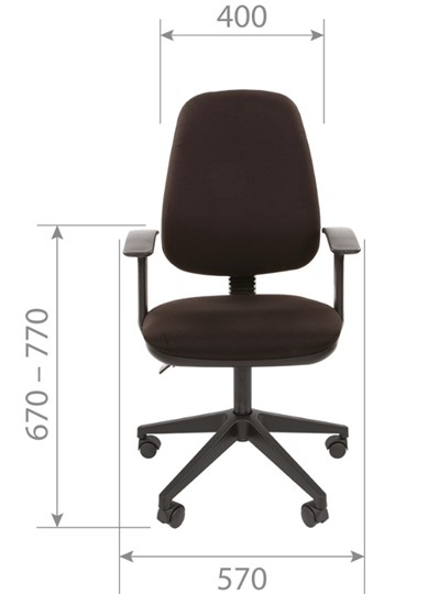 Офисное кресло CHAIRMAN 661 Ткань стандарт 15-13 серая в Ульяновске - изображение 3