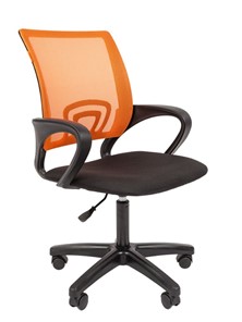 Кресло офисное CHAIRMAN 696 black LT, оранжевый в Ульяновске