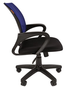 Кресло компьютерное CHAIRMAN 696 black Сетчатый акрил DW61 синий в Ульяновске - предосмотр 2