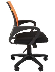 Кресло компьютерное CHAIRMAN 696 black Сетчатый акрил DW66 оранжевый в Ульяновске - предосмотр 5