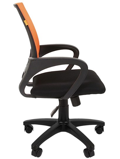 Кресло компьютерное CHAIRMAN 696 black Сетчатый акрил DW66 оранжевый в Ульяновске - изображение 5