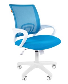 Кресло CHAIRMAN 696 white, tw12-tw04 голубой в Ульяновске