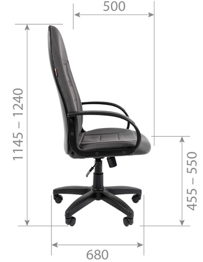Офисное кресло CHAIRMAN 727 ткань ст., цвет серый в Ульяновске - изображение 4