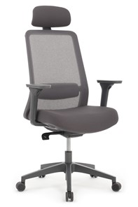 Компьютерное кресло Design WORK W-218C, Серый пластик/Серая сетка в Ульяновске