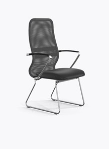 Кресло офисное Ergolife Sit 8 B2-9K - X1+Extra (Св.серый-Черный) в Ульяновске