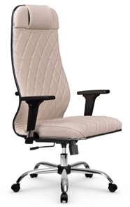 Кресло офисное Мetta L 1m 40M/2D Infinity Easy Clean (MPES) топган, нижняя часть 17833 светло-бежевый в Ульяновске - предосмотр
